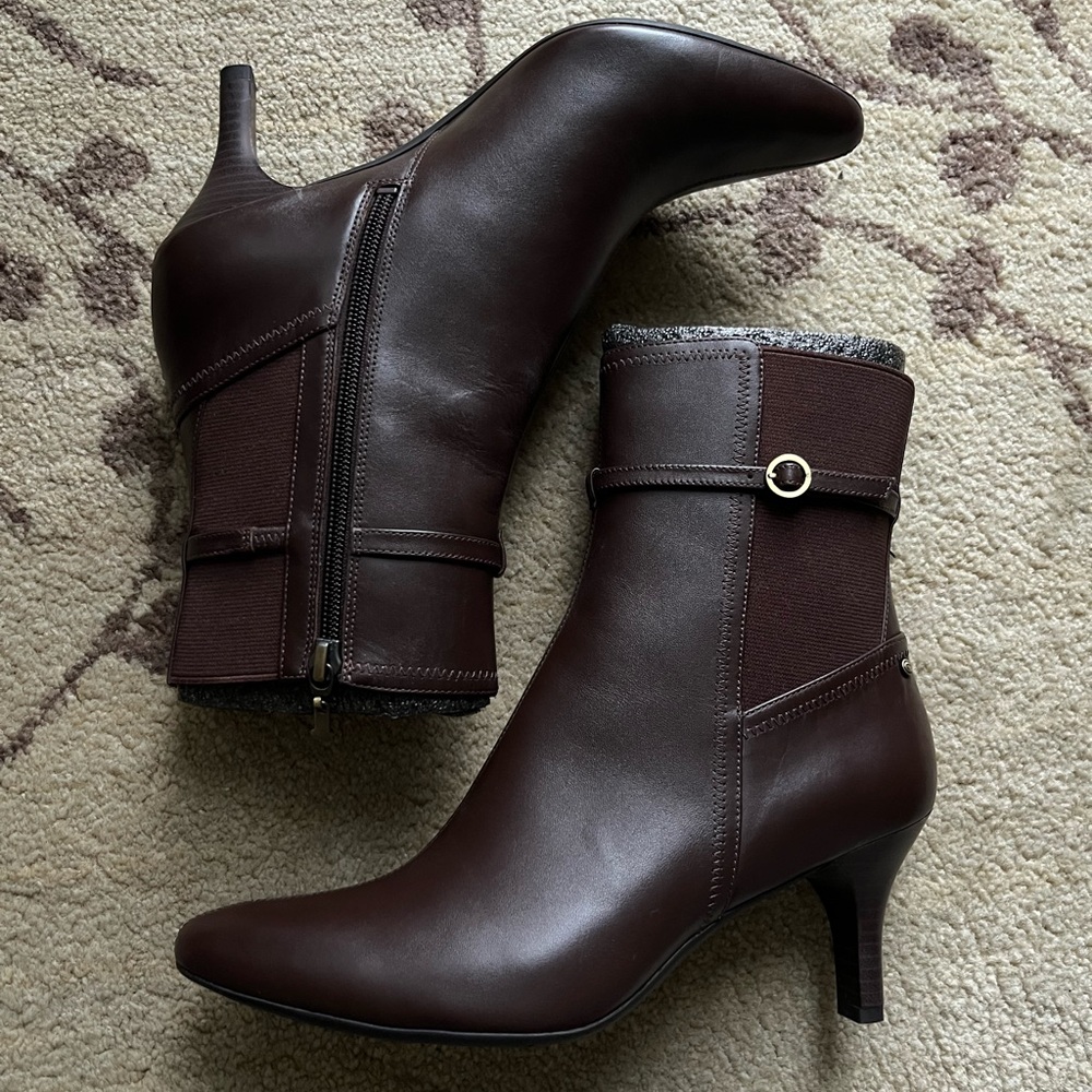 Rockport Chocolate Brown Leather booties